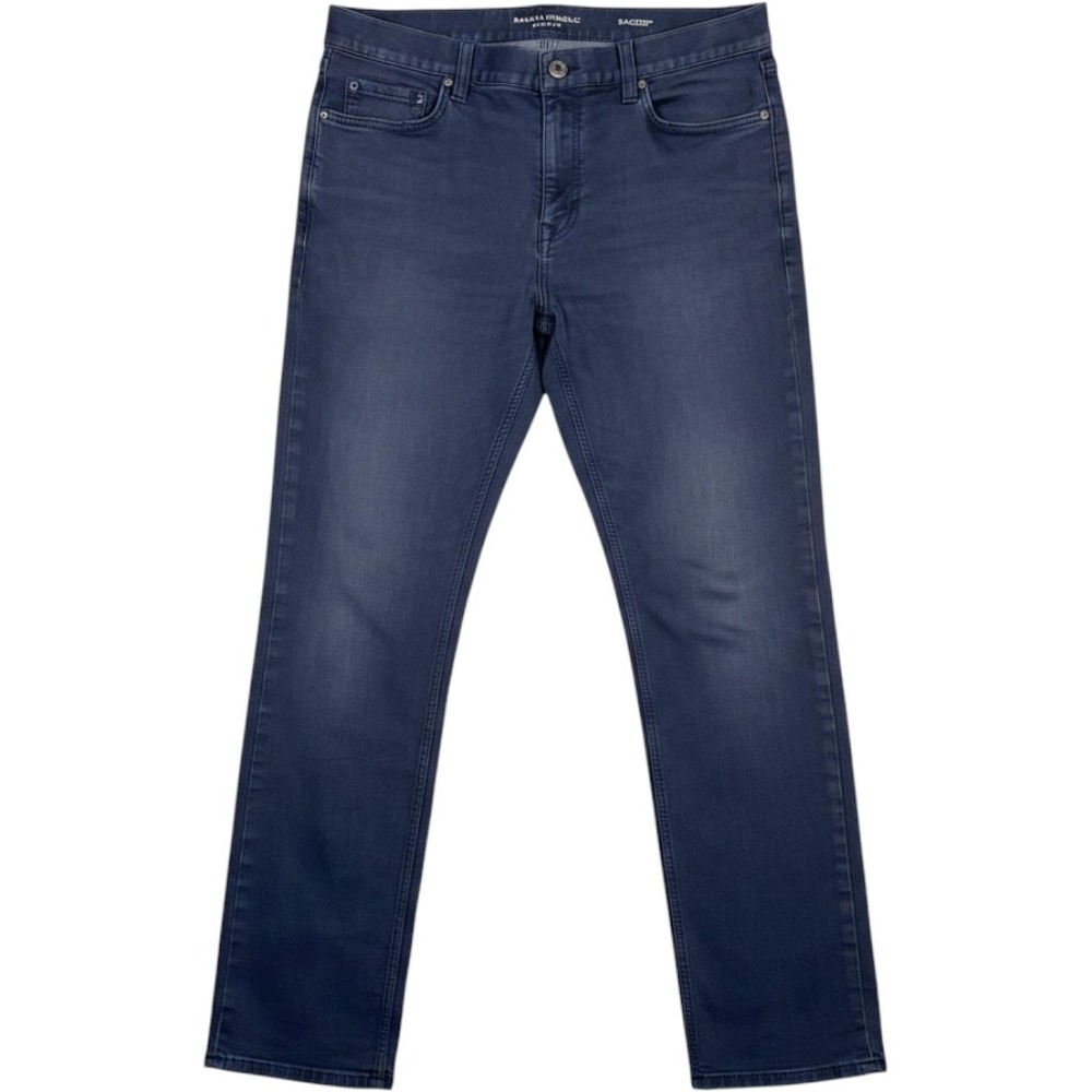 Banana Republic Traveler Jeans Mens 34x32 Slim Fit Navy Blue Stretch Pants